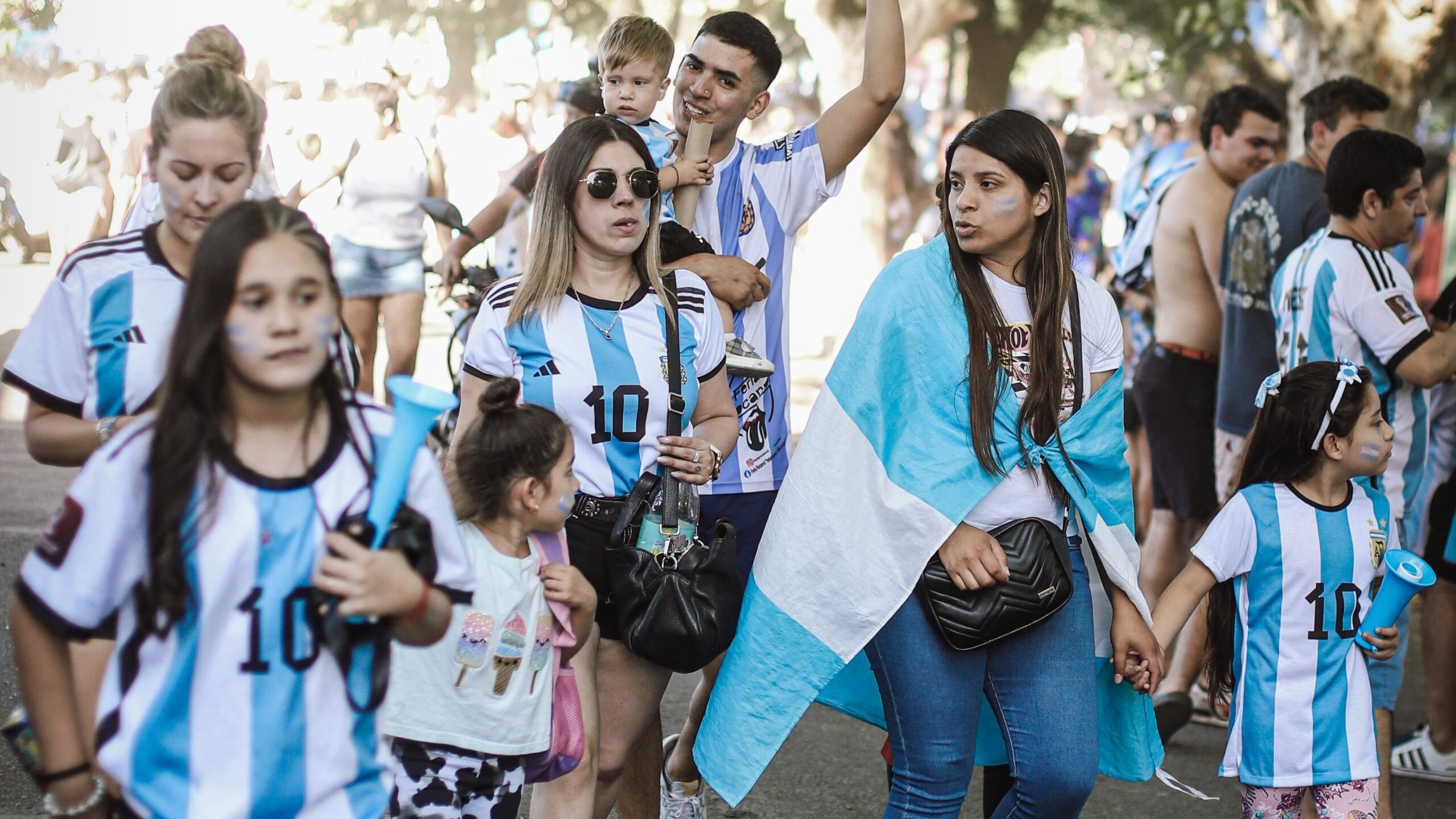 La final del mundial en pantalla gigante