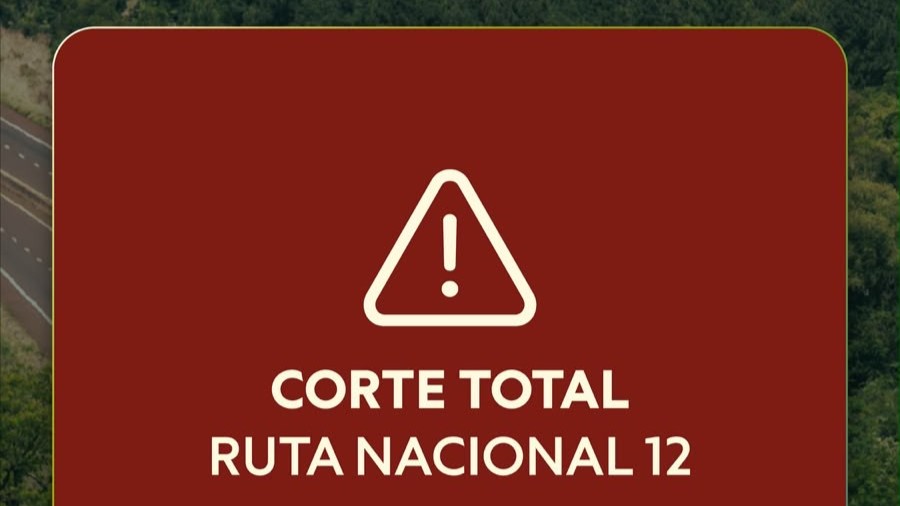 Corte total de la ruta nacional 12